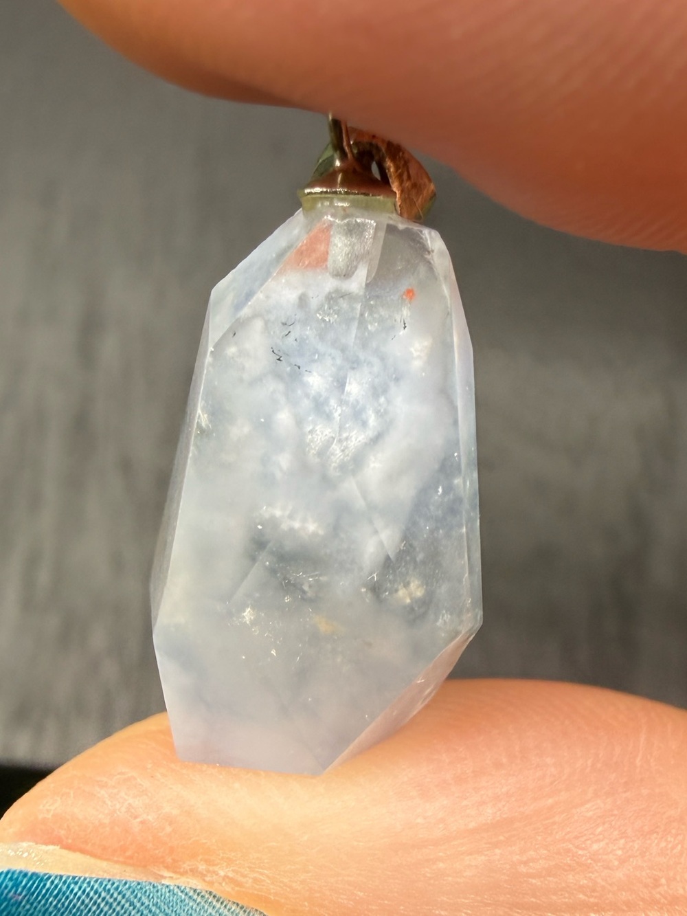 ‘Pom-Pom’ Dumortierite Point Pendant